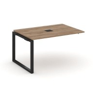 Style Project Next SN-59O.NSPRG-001 (Дуб табак/Черный металл) Проходной наборный элемент переговорного стола
