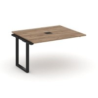 Style Project Next SN-59O.NSPRG-034 (Дуб табак/Черный металл) Проходной наборный элемент переговорного стола