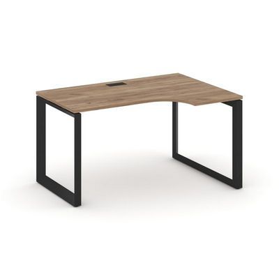 Style Project Next SN-59O.SPA-001(R) (Дуб табак/Черный металл) Стол рабочий эргономичный, правый