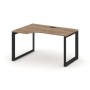 Style Project Next SN-59O.SPA-022(L) (Дуб табак/Черный металл) Стол рабочий эргономичный, левый