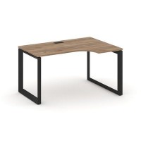 Style Project Next SN-59O.SPA-022(R) (Дуб табак/Черный металл) Стол рабочий эргономичный, правый
