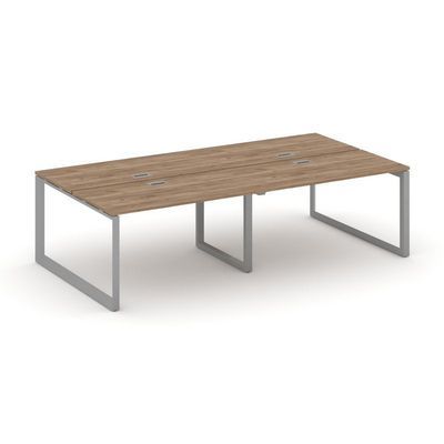 Style Project Next SN-59O.DRS-043 (Дуб табак/Серый металл) Рабочая станция двухсторонняя