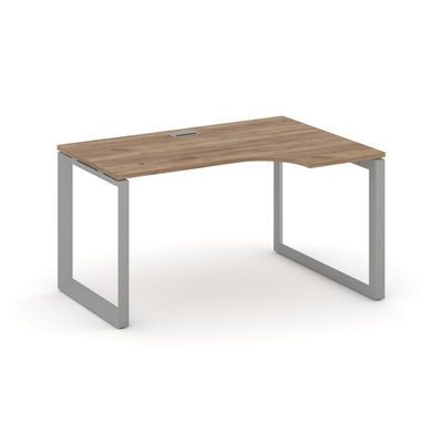 Style Project Next SN-59O.SPA-001(R) (Дуб табак/Серый металл) Стол рабочий эргономичный, правый