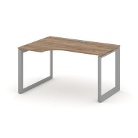 Style Project Next SN-59O.SPA-021(L) (Дуб табак/Серый металл) Стол рабочий эргономичный, левый