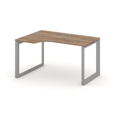 Style Project Next SN-59O.SPA-022(L) (Дуб табак/Серый металл) Стол рабочий эргономичный, левый