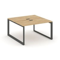 Style Project Next SN-59O.DRS-013 (Тиквуд светлый/Антрацит металл) Рабочая станция двухсторонняя