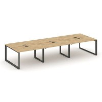 Style Project Next SN-59O.DRS-061 (Тиквуд светлый/Антрацит металл) Рабочая станция двухсторонняя