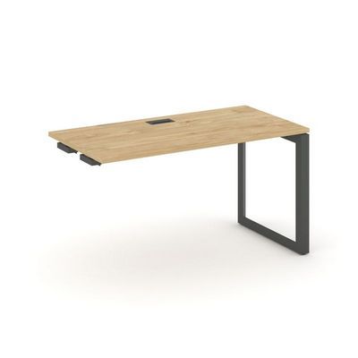 Style Project Next SN-59O.OPRS-001 (Тиквуд светлый/Антрацит металл) Стол приставка к опорным элементам