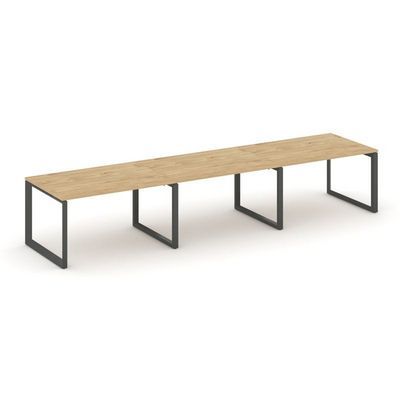 Style Project Next SN-59O.SPRG-023.3 (Тиквуд светлый/Антрацит металл) Стол переговорный