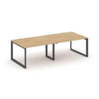 Style Project Next SN-59O.SPRG-042.3 (Тиквуд светлый/Антрацит металл) Стол переговорный