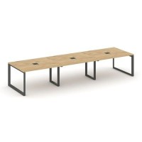 Style Project Next SN-59O.SPRG-054 (Тиквуд светлый/Антрацит металл) Стол переговорный