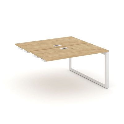 Style Project Next SN-59O.DPRS-011 (Тиквуд светлый/Белый металл) Стол приставка к опорным элементам