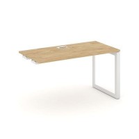 Style Project Next SN-59O.OPRS-023 (Тиквуд светлый/Белый металл) Стол приставка к опорным элементам