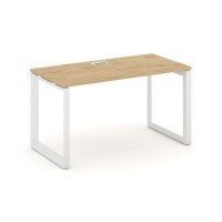 Style Project Next SN-59O.SP-003 (Тиквуд светлый/Белый металл) Стол письменный