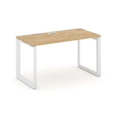 Style Project Next SN-59O.SP-022 (Тиквуд светлый/Белый металл) Стол письменный