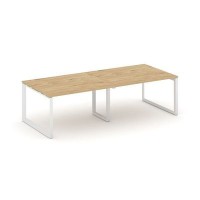 Style Project Next SN-59O.SPRG-043.3 (Тиквуд светлый/Белый металл) Стол переговорный