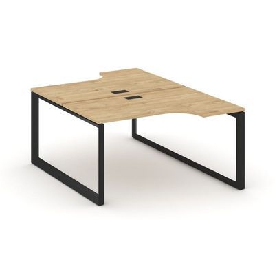 Style Project Next SN-59O.DRPA-002 (Тиквуд светлый/Черный металл) Рабочая станция эргономичная