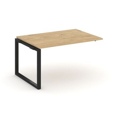 Style Project Next SN-59O.NSPRG-001.3 (Тиквуд светлый/Черный металл) Проходной наборный элемент переговорного стола