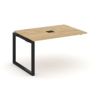 Style Project Next SN-59O.NSPRG-002 (Тиквуд светлый/Черный металл) Проходной наборный элемент переговорного стола