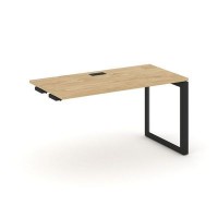 Style Project Next SN-59O.OPRS-001 (Тиквуд светлый/Черный металл) Стол приставка к опорным элементам