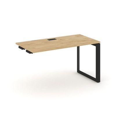 Style Project Next SN-59O.OPRS-003 (Тиквуд светлый/Черный металл) Стол приставка к опорным элементам