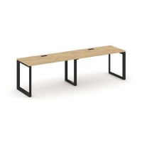 Style Project Next SN-59O.ORS-003 (Тиквуд светлый/Черный металл) Рабочая станция односторонняя