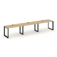 Style Project Next SN-59O.ORS-051 (Тиквуд светлый/Черный металл) Рабочая станция односторонняя