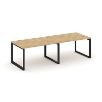 Style Project Next SN-59O.SPRG-013.3 (Тиквуд светлый/Черный металл) Стол переговорный