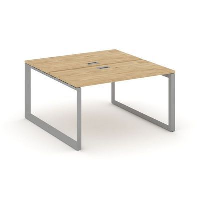 Стайл Проджект Некст SN-59O.DRS-003 (Тиквуд светлый/Серый металл) Рабочая станция двухсторонняя