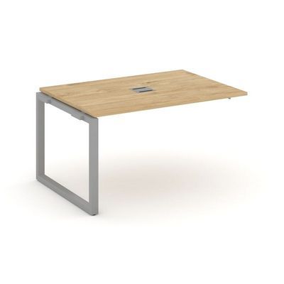 Style Project Next SN-59O.NSPRG-003 (Тиквуд светлый/Серый металл) Проходной наборный элемент переговорного стола