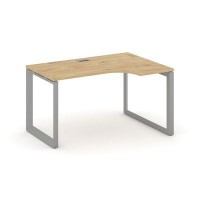Style Project Next SN-59O.SPA-012(R) (Тиквуд светлый/Серый металл) Стол рабочий эргономичный, правый