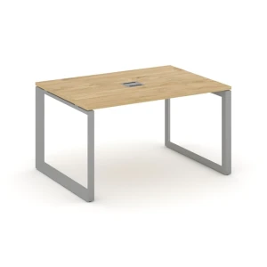 SN-59O.SPRG-004 (Тиквуд светлый/Серый металл) Стол переговорный