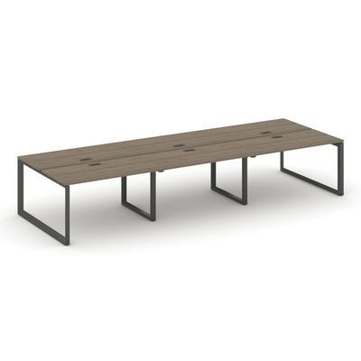 Style Project Next SN-59O.DRS-081 (Вяз благородный/Антрацит металл) Рабочая станция двухсторонняя