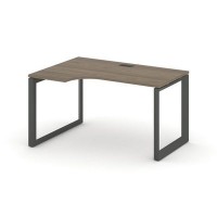 Style Project Next SN-59O.SPA-001(L) (Вяз благородный/Антрацит металл) Стол рабочий эргономичный, левый