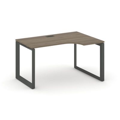 Style Project Next SN-59O.SPA-002(R) (Вяз благородный/Антрацит металл) Стол рабочий эргономичный, правый