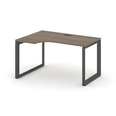 Style Project Next SN-59O.SPA-012(L) (Вяз благородный/Антрацит металл) Стол рабочий эргономичный, левый