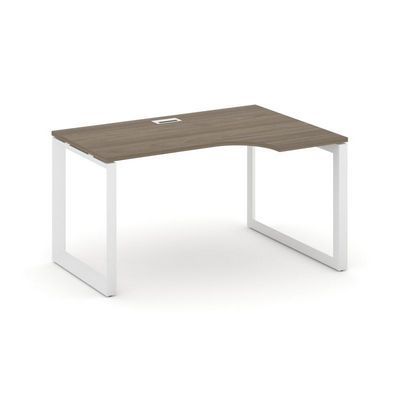 Style Project Next SN-59O.SPA-001(R) (Вяз благородный/Белый металл) Стол рабочий эргономичный, правый