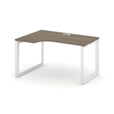 Style Project Next SN-59O.SPA-011(L) (Вяз благородный/Белый металл) Стол рабочий эргономичный, левый