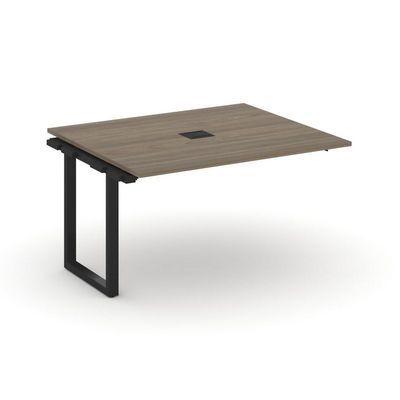 Style Project Next SN-59O.NSPRG-032 (Вяз благородный/Черный металл) Проходной наборный элемент переговорного стола