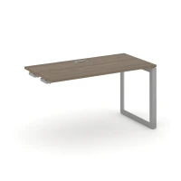SN-59O.OPRS-012 (Вяз благородный/Серый металл) Стол приставка к опорным элементам