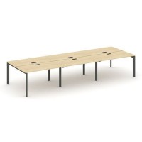 Style Project Next SN-59P.DRS-064 (Акация лорка/Антрацит металл) Рабочая станция двухсторонняя