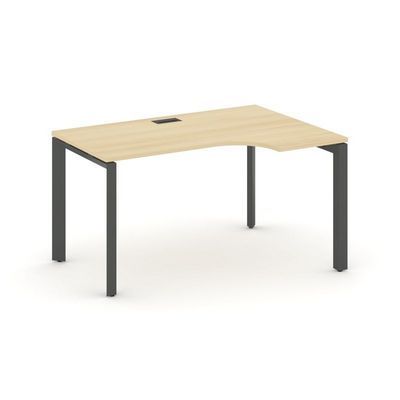 Style Project Next SN-59P.SPA-001(R) (Акация лорка/Антрацит металл) Стол рабочий эргономичный, правый