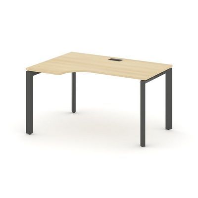 Style Project Next SN-59P.SPA-011(L) (Акация лорка/Антрацит металл) Стол рабочий эргономичный, левый