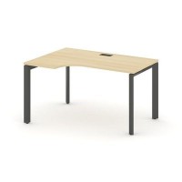 Style Project Next SN-59P.SPA-022(L) (Акация лорка/Антрацит металл) Стол рабочий эргономичный, левый