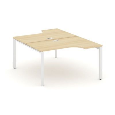 Style Project Next SN-59P.DRPA-001 (Акация лорка/Белый металл) Рабочая станция эргономичная