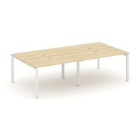 Style Project Next SN-59P.DRS-054 (Акация лорка/Белый металл) Рабочая станция двухсторонняя