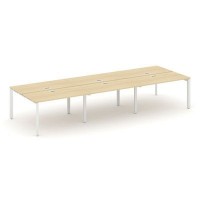 Style Project Next SN-59P.DRS-063 (Акация лорка/Белый металл) Рабочая станция двухсторонняя