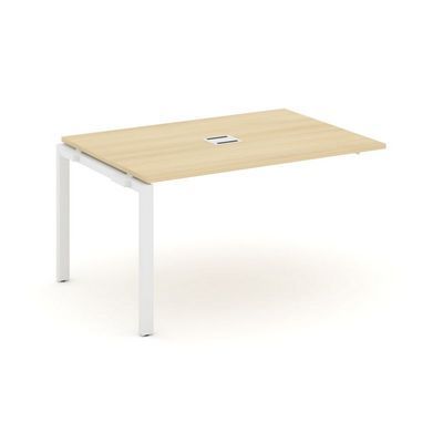 Style Project Next SN-59P.NSPRG-001 (Акация лорка/Белый металл) Проходной наборный элемент переговорного стола