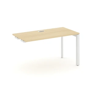 SN-59P.OPRS-002 (Акация лорка/Белый металл) Стол приставка к опорным элементам