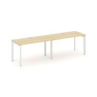 Style Project Next SN-59P.ORS-013 (Акация лорка/Белый металл) Рабочая станция односторонняя